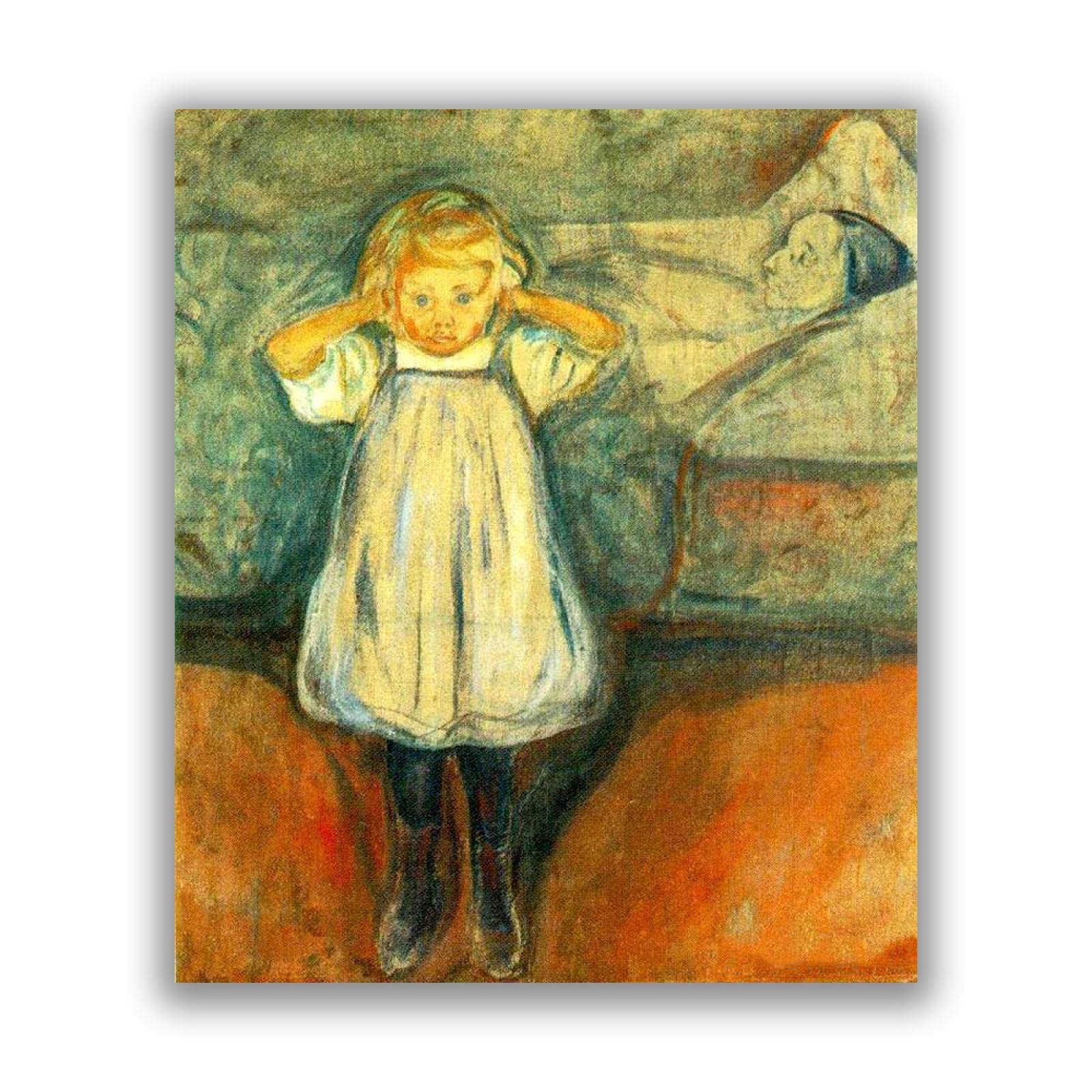 Amazon.co.jp: エドヴァルド・ムンクの「子供と死」 有名な絵画